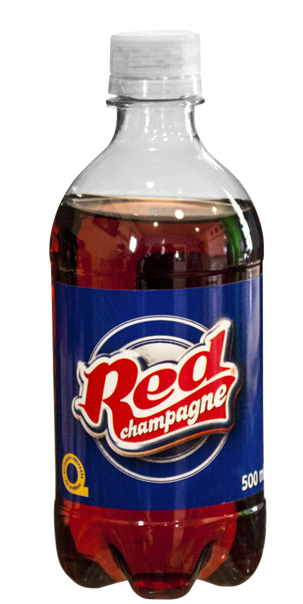 red champagne 500ml bouteille plastique